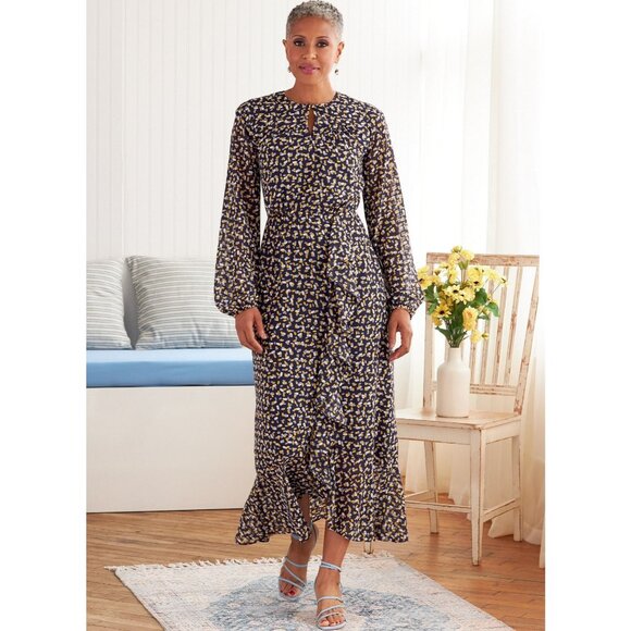 Butterick Lisette B6823 R11069 Misses Dresses Pattern 6-14 Ruffled Hem - Picture 5 of 6